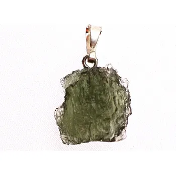 Přívěsek Magieprirody.cz Přívěsek Vltavín 1.4 g 13 x 13 mm šlupna chirurgická ocel #V122