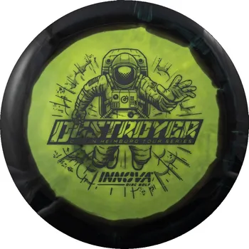 Disc golf Innova DESTROYER Halo Star // Calvin Heimburg (2025) Barva: Žluto-růžová, Váha: 173-175 g