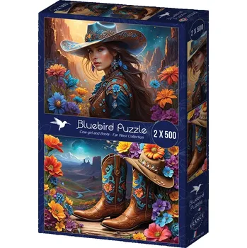 Puzzle Puzzle Farmářka a Boty 2x500 dílků