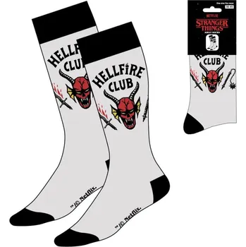 Ponožky Stranger Things - Hellfire Club White (38-45)