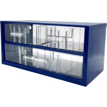 Skříňka na nářadí TOKOZ Zásuvkový organizér 03 / 2M, 1L - RAL 5002 - Modrá (závěsná skříňka Mars č. 6733)