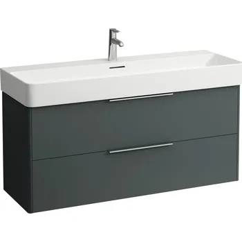 Nábytek LAUFEN BASE Skříňka pod umyvadlo, 2 zásuvky, pro umyvadlo H810289 1180x390, Šedá traffic - H4024721102661