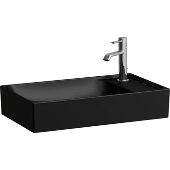 Umyvadlo LAUFEN MEDA Umyvadlová mísa, s armaturní deskou vpravo 600x350, Černá mat - H8121137161061