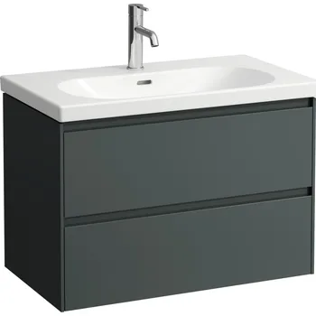 Koupelnový nábytek LAUFEN LANI Skříňka pod umyvadlo, se 2 zásuvkami, pro umyvadlo H810087, H817436, H810336 785x450, Šedá traffic - H4035521122661