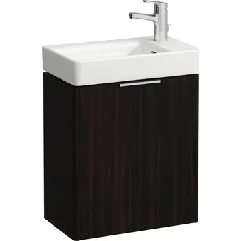 Nábytek LAUFEN BASE Skříňka pod umyvadlo, závěsy dvířek vpravo, pro umyvadlo H815954 460x265, Tmavěhnědý jilm - H4021021102631