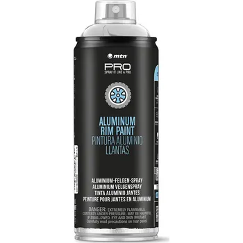 Barva ve spreji MTN Aluminium Rims paint 400 ml Barva: černá lesk