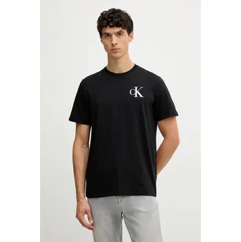 Bavlněné tričko Calvin Klein Jeans LV04RD865G černá 99X, vel. M