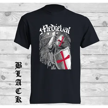 panske-levne-bavlnene-tricko-potisk-PC-hra-Mediaval Barva: Black -černá, velikost: 5XL