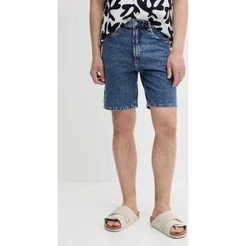 Pánské kraťasy Džínové šortky Solid 21107657 modrá 55C, vel. L