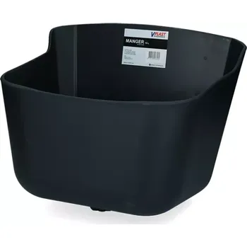 Žlab V-Plat 15l s výpustí černá