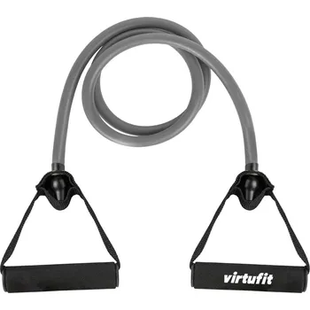 Posilovací guma VIRTUFIT s rukojetí Střední