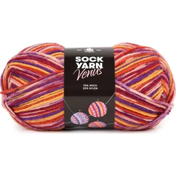 Příze Příze Mayflower Sock Yarn Universe Venus 01 Rot Mix