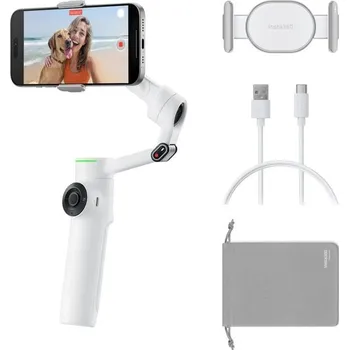 Digitální kamera Insta360 Flow 2 Pro AI Tracker Stabilizer Bundle (bílý) + Doprava ZDARMA