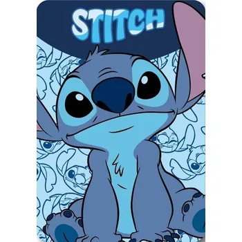 BLANKETS 100X140 LILO & STITCH BLUE LIL36-5570 POLAR FLEECE - 220GSM