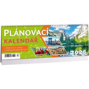 Kalendář K822 - Kalendář Plánovací žánrový s citáty 2026