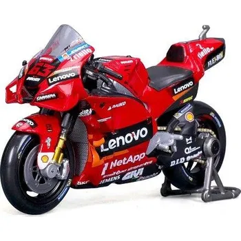 autíčko Maisto - Motocykl, Ducati Lenovo team 2022, (#63 Francesco Bagnaia), 1:18