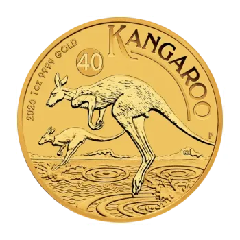 Sběratelství The Perth Mint Zlatá mince 100 AUD Australian Kangaroo (Klokan rudý) 1 oz 2024