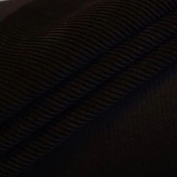 Úpletový manšestr MONTE černý, š.150