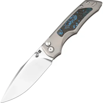 kapesní nůž Artisan Wizard - Čaroděj S90V Titan a fat carbon (Arctic Storm) inlay 3.47in 1870G-GY