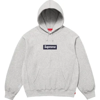 Pánská mikina Supreme Box Logo Hooded Sweatshirt Heather Grey (FW25) Velikost: L