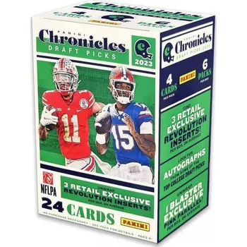 Sběratelská karetní hra 2023 Panini Chronicles Draft Picks Football Blaster Box