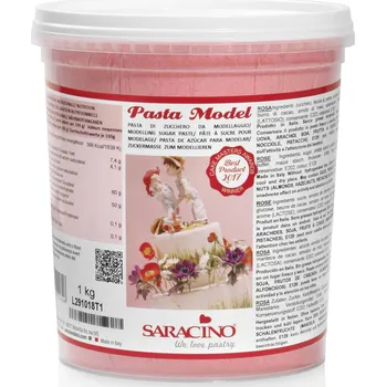 Přisada na vaření a pečení Modelovací hmota světle růžová 1 kg - Saracino | Skvělé pro Váš domácí dort