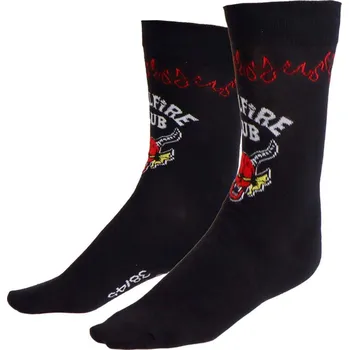 Ponožky Stranger Things - Hellfire Club Black (38-45)