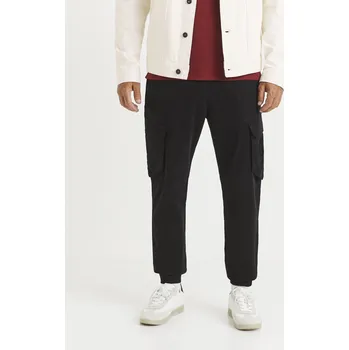 Pánské kalhoty Celio Kalhoty Vobattle cargo pružný pas 1100809 Černá 40/34