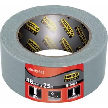 Lepicí páska Modeco Univerzální páska DUCT TAPE stříbrná 48mm x 25m MN-05-332