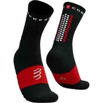 Pánské ponožky Compressport ponožky Ultra Trail - černá/červená Velikost: L