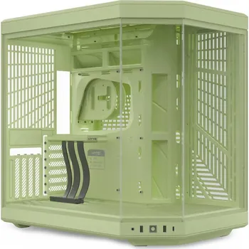 PC skříň HYTE skříň Y70 Matcha Milk / levé a přední sklo / Riser PCIe 4.0 / bez zdroje / 1x USB-C / 2x USB-A /