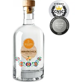 Pálenka Meruňkovica 47% 0,5L Skanzen Modrá