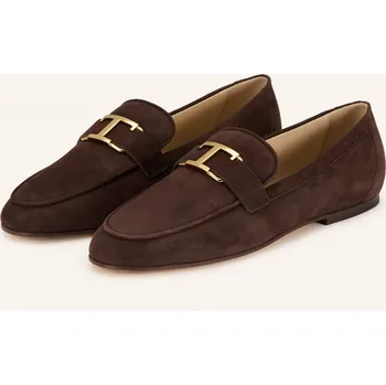 Dámské mokasíny Tod's Dámské Slippery, tmavě hnědá / zlatá, 39