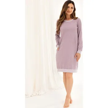 Dámské noční prádlo Regina noční košile 159 - fialová, XL (Bavlněná noční košile)