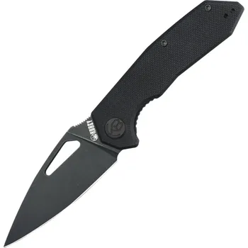 kapesní nůž KUBEY Coeus Blackwashed Sandvik 14C28N čepel Černý G-10 Linerlock KU122X