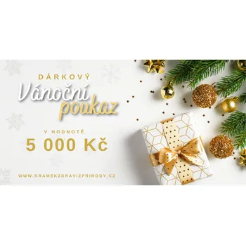 Dárkový potravinový koš VÁNOČNÍ DÁRKOVÝ POUKAZ v hodnotě 5 000 Kč