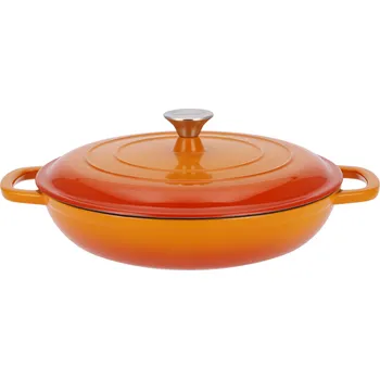 Pánev SILVERCREST® Litinová servírovací pánev, Ø 30 cm (oranžová)