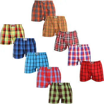 Pánské spodní prádlo 10PACK pánské trenky Styx klasická guma vícebarevné (10A9101135) XL Možnost vrácení zboží ZDARMA do 120 dnů!