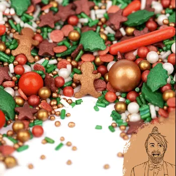 Přisada na vaření a pečení Super Streusel Německo Cukrové zdobení 90g Every year od Ross Antony - Super Streusel | Skvělé pro Váš domácí dort