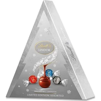 Bonbon Highlife LINDT Lindor Xmas Tree Assorted Silver 125 g