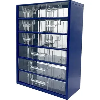 Skříňka na nářadí TOKOZ Zásuvkový organizér 09 / 6M, 3L - RAL 5002 - Modrá (závěsná skříňka Mars č. 6706)