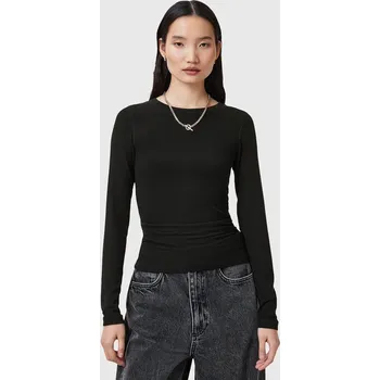 Halenka AllSaints BEC dámská, černá barva, hladká, W067JC 99X, vel. L