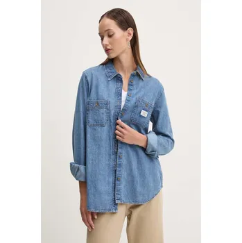 Pánská košile Džínová košile Guess Jeans W4YH37.D5EI2 modrá 55J, vel. S