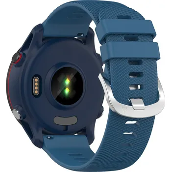 Řemínek na hodinky Enem Vroubkovaný jednobarevný řemínek 20mm - Sapphire IR-AWGW-0414