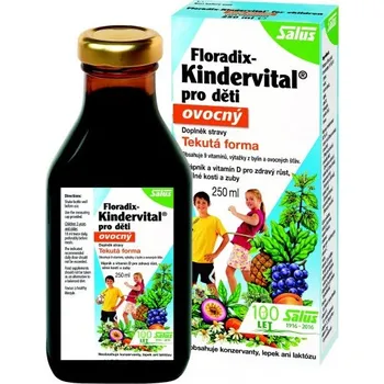 Speciální výživa SALUS FLORADIX KINDERVITAL pro děti ovocný, 250ml - AKCE - EXPIRACE