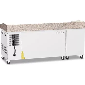 Chladicí dvoudveřový pizza stůl se zásuvkami FORGAST FG07204