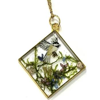 Řetízek MadeByBahu Náhrdelník akvárko hranaté sýkorka 28958