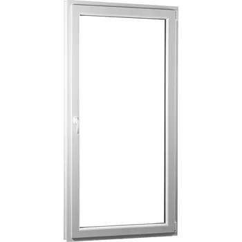 Vchodové dveře SKLADOVÁ-OKNA.cz POŠKOZENÉ!!! Jednokřídlé plastové balkónové dveře REHAU Smartline+, pravé 950 x 2080 mm Bílá