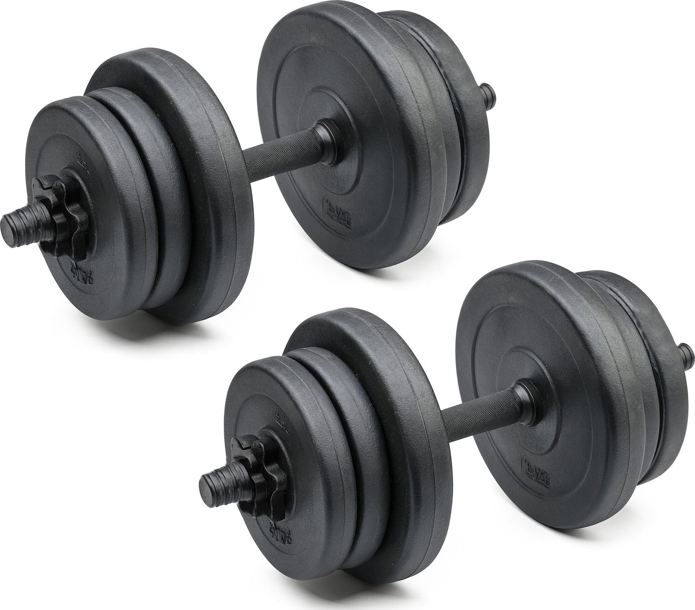 Set jednoručních nakládacích činek 2 x 10 kg TRINFIT NCP 25 mm