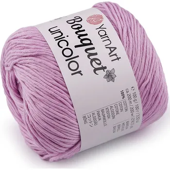 Bavlněná pletací příze Bouquet Unicolor 100 g fialová sv. 1 ks